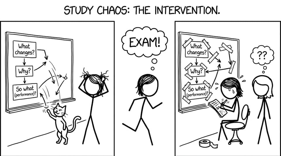 Flowchart chaos during the exam