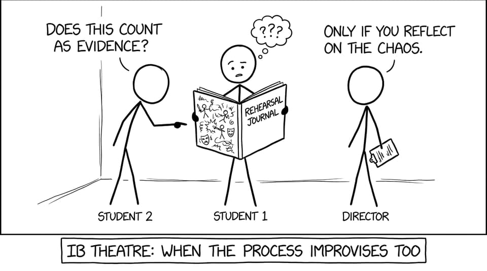 IB Theatre documentation chaos comic