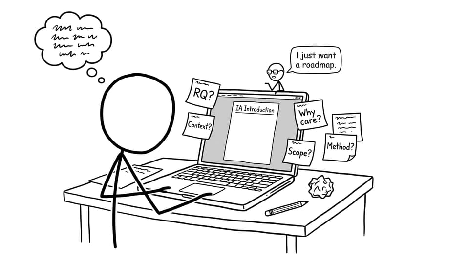 Student vs blank IA intro