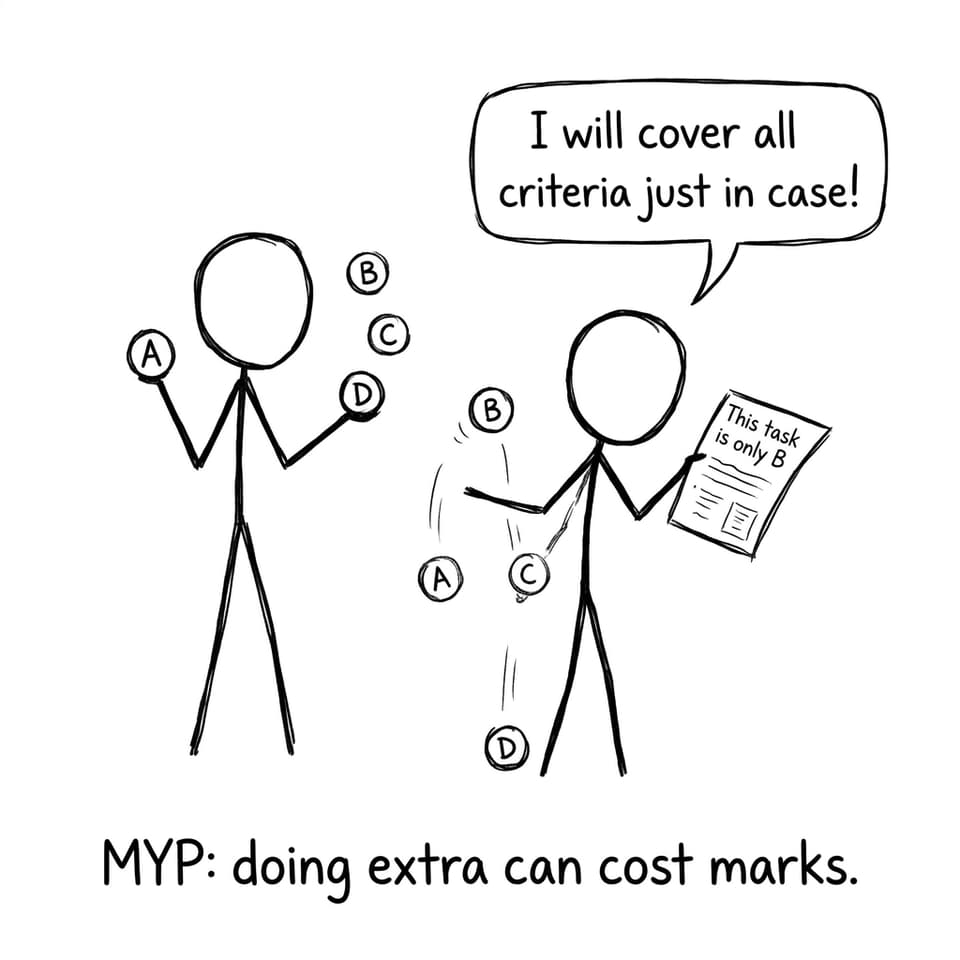 Juggling all criteria when task is only one
