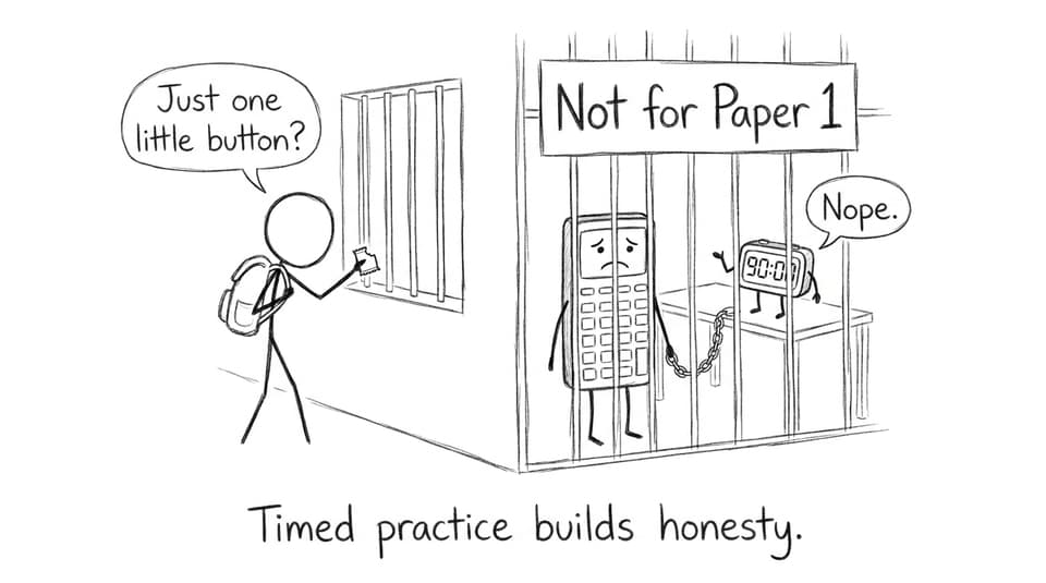 Timed practice builds honesty.