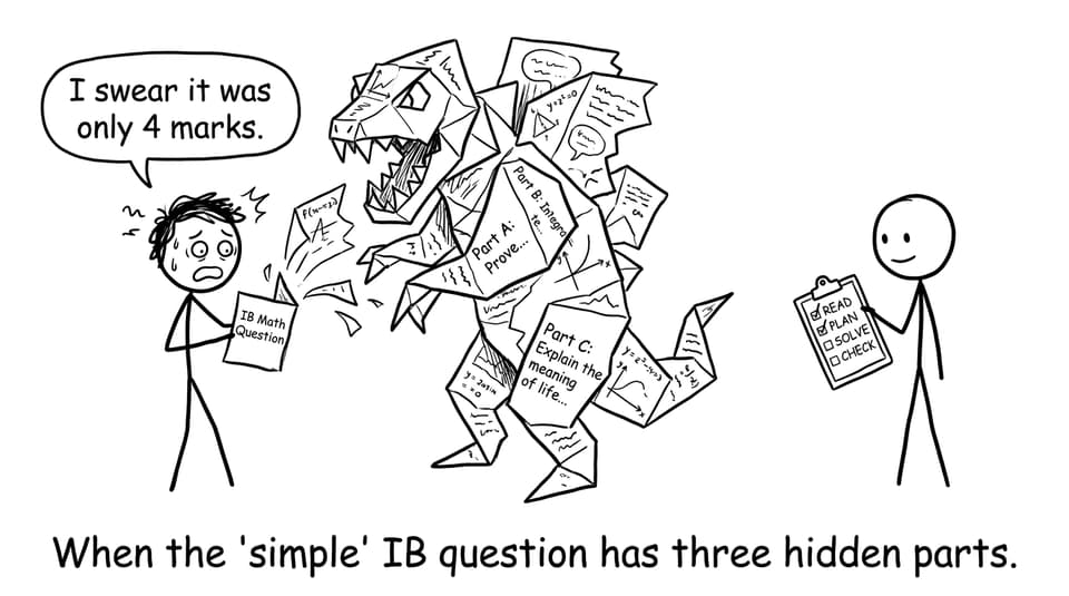 When the 'simple' IB question has three hidden parts