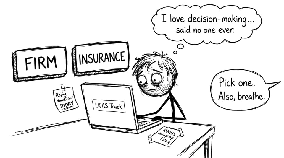 IB student facing UCAS Track decision buttons