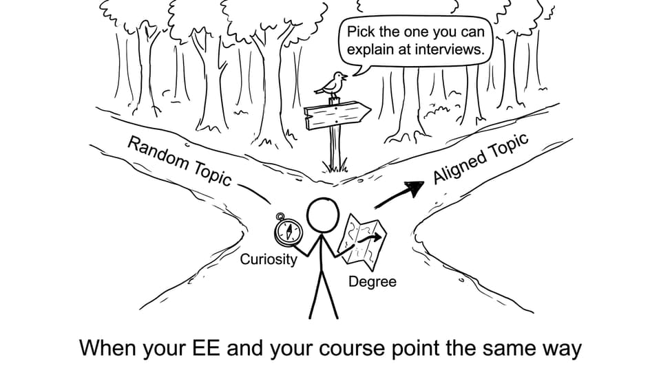 Fork in the road: random vs aligned topic