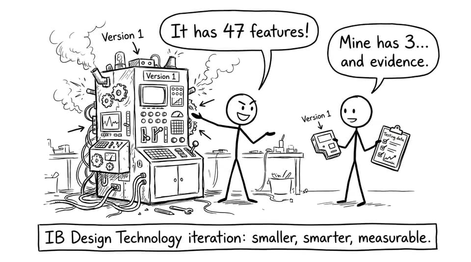 IB Design Technology iteration joke