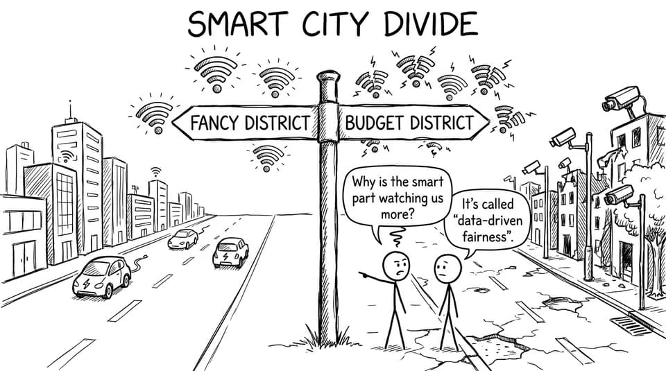 Inequality and surveillance comic