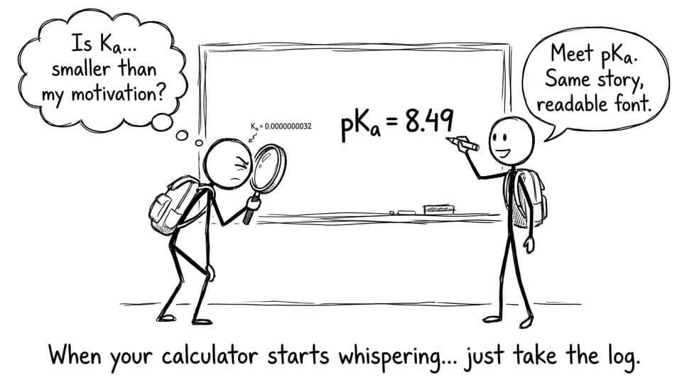A tiny Ka meets a readable pKa