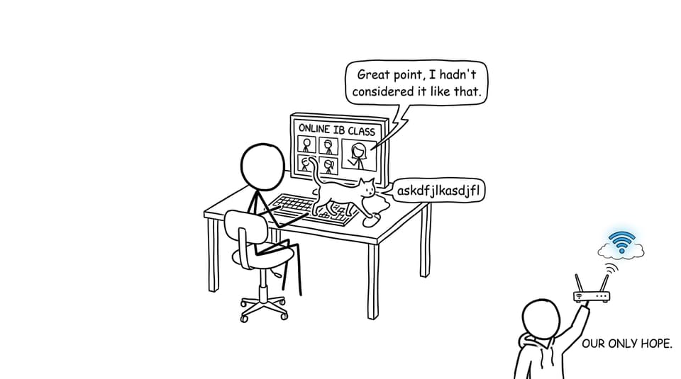Student chaos in an online IB class