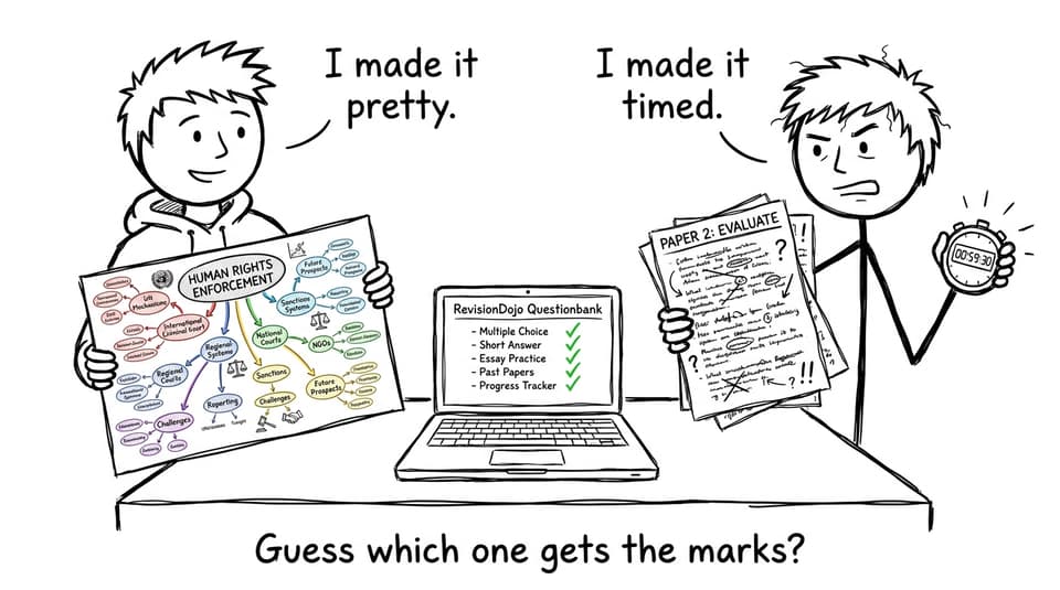 Two students: “I made it pretty” vs “I made it timed”