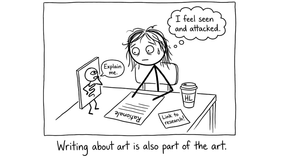 Curatorial rationale comic