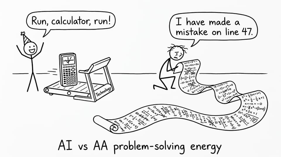 AI vs AA problem-solving energy