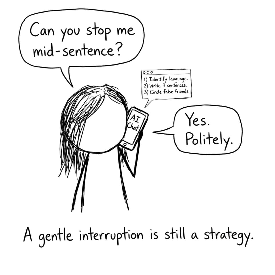 Student asks AI Chat to interrupt mistakes
