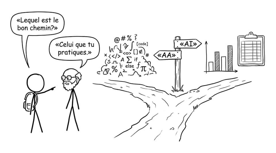 AA vs AI, deux routes et une seule règle: pratiquer