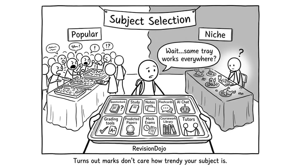 Comic about Subject Selection buffet