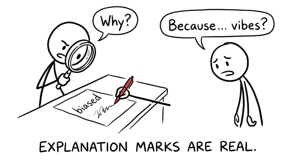 Explanation marks comic