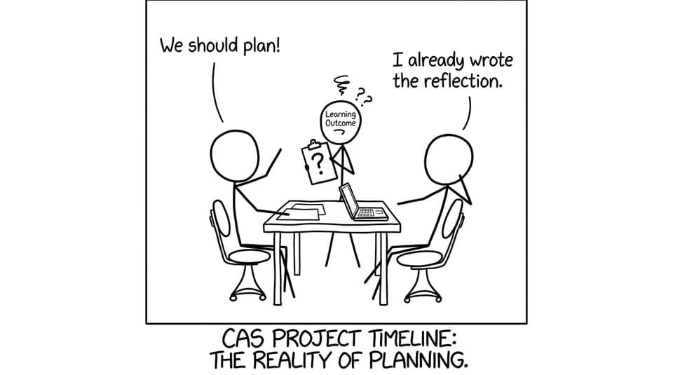 Planning vs last minute reflection joke