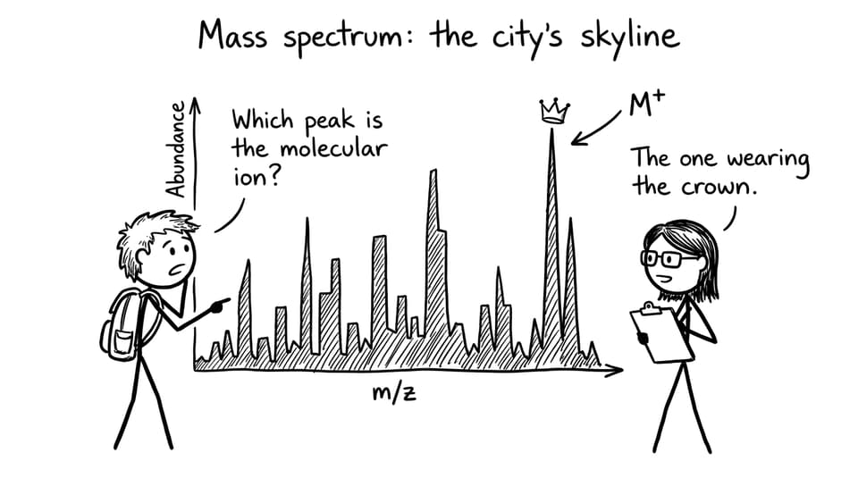 Mass spectrum skyline joke