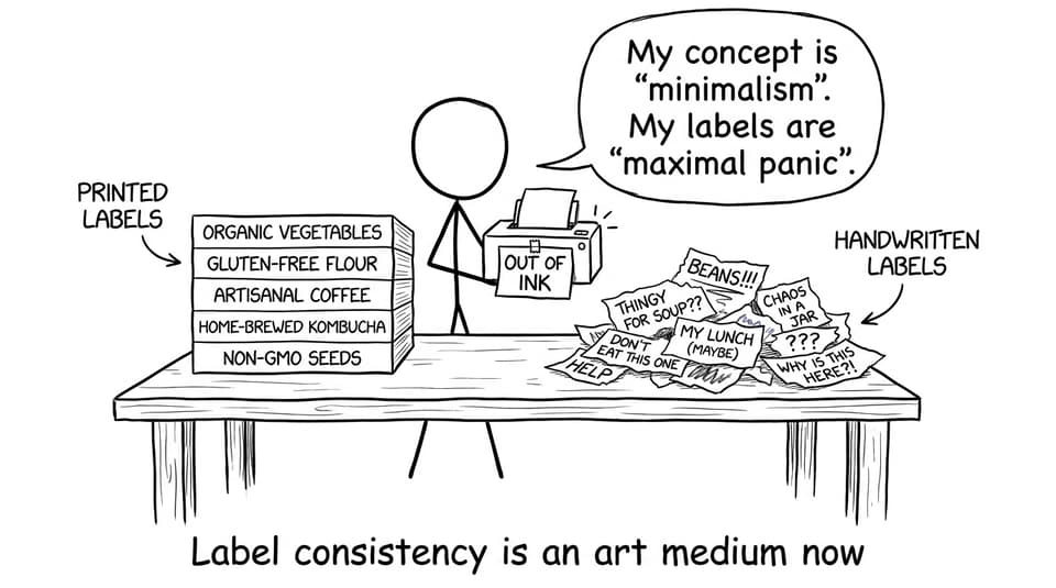 Label chaos vs label calm