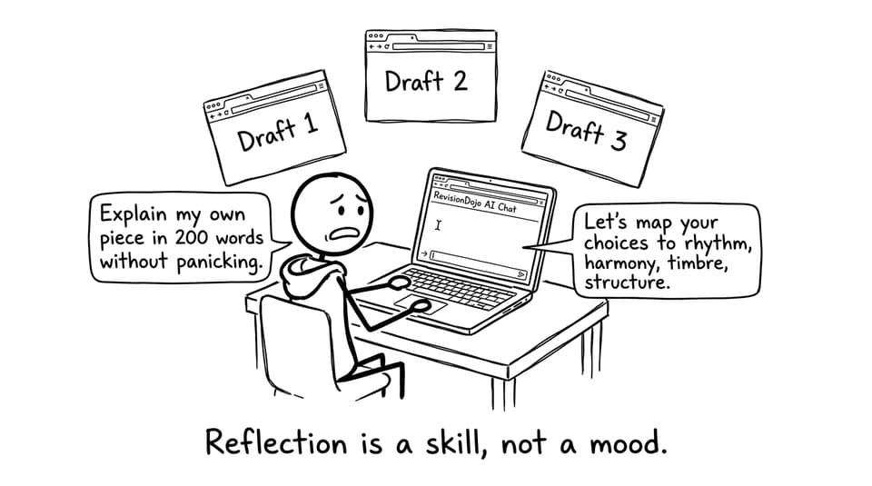 RevisionDojo AI Chat reflection comic
