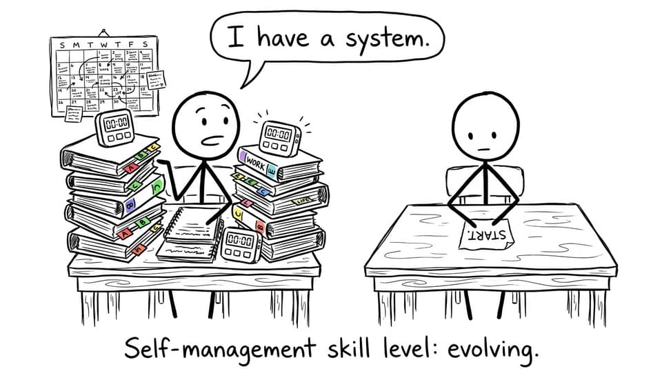 Self-management skill level evolving