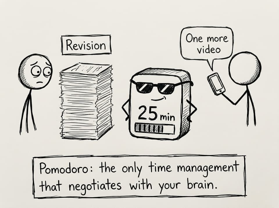 Pomodoro: the only time management that negotiates with your brain.