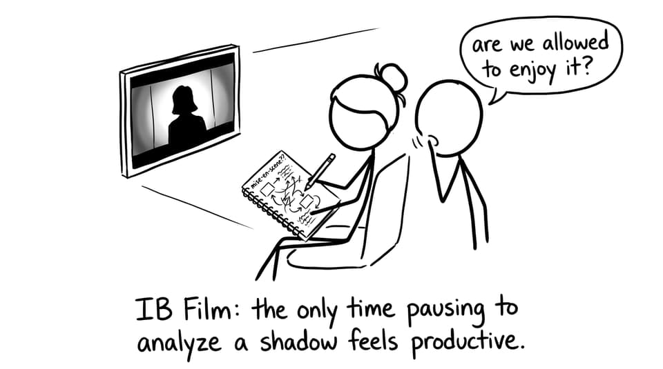 IB Film: pausing to analyze shadows