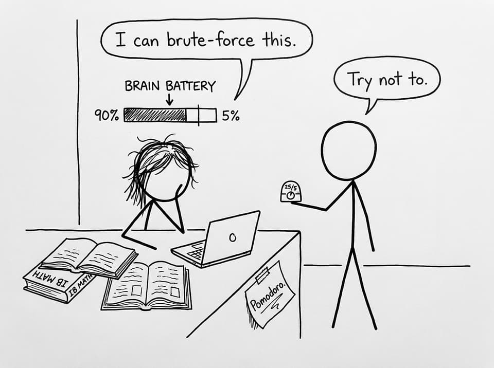 Pomodoro brain battery comic