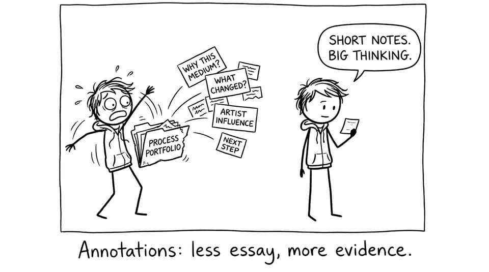 Annotations: less essay, more evidence