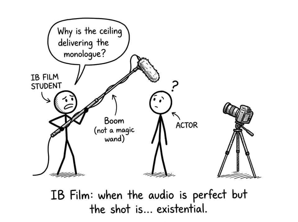 IB Film audio vs ceiling monologue comic