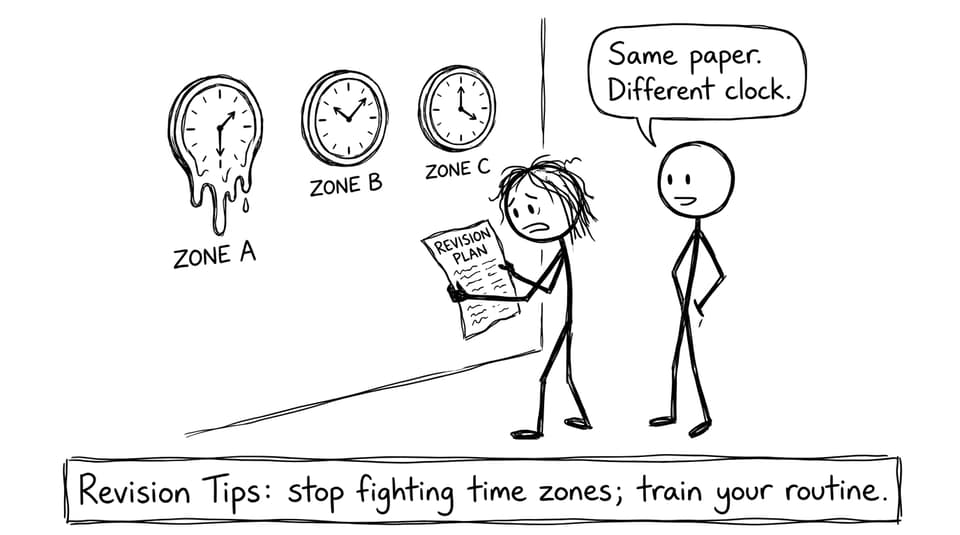 Three clocks and one melting plan