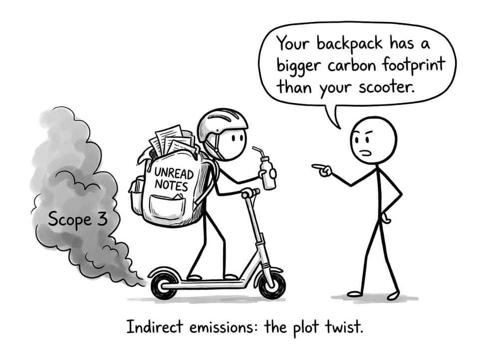 Indirect emissions comic break