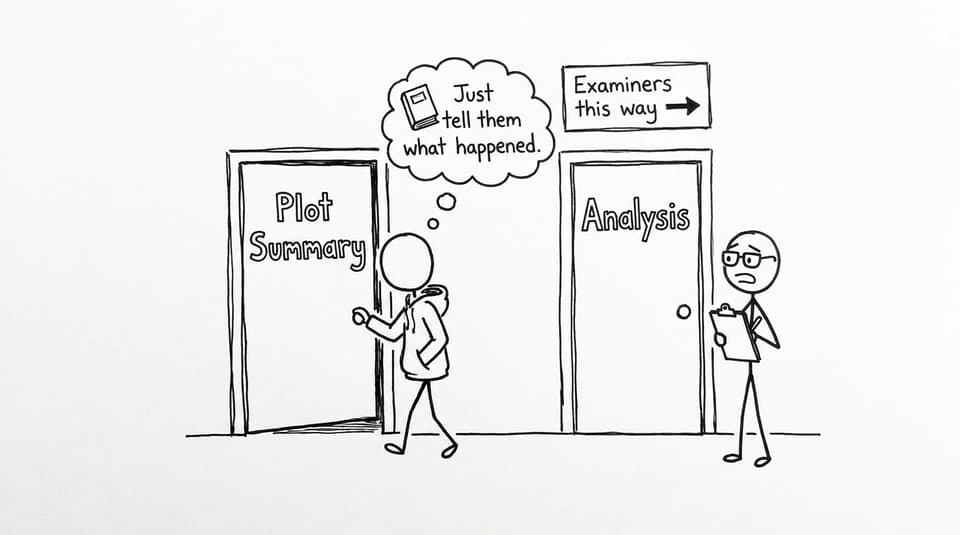 Two doors: Plot Summary vs Analysis