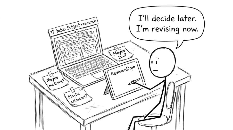 Revision dashboard comic