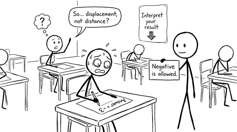 Negative answer in exam hall comic