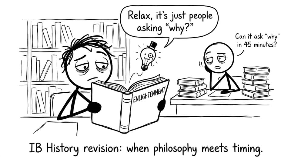 IB History revision: when philosophy meets timing.