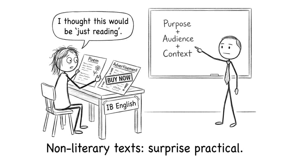 IB English non-literary texts surprise practical