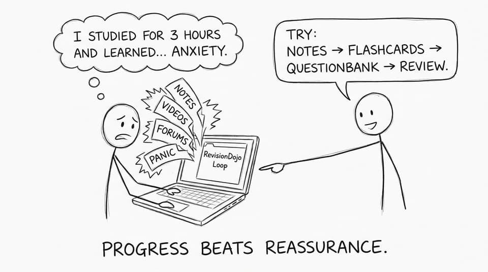 Progress beats reassurance