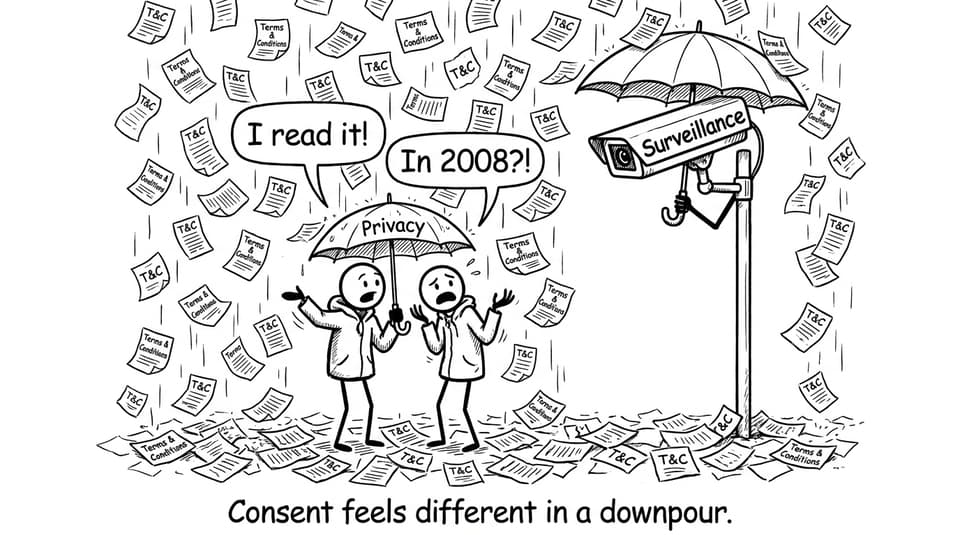 Consent feels different in a downpour.