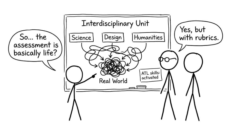 Interdisciplinary knot comic