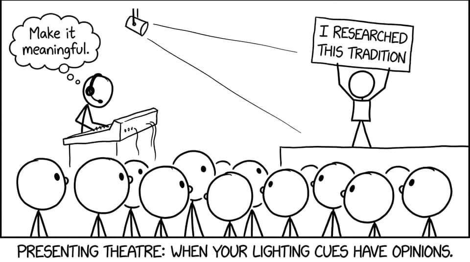 Lighting cues have opinions