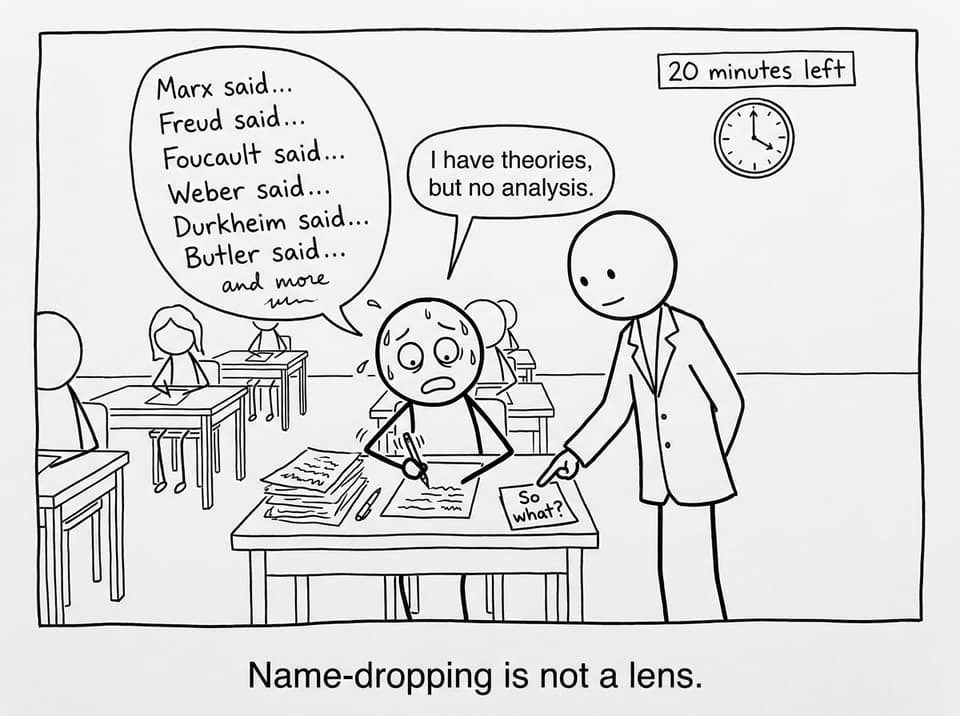 Name-dropping is not a lens.
