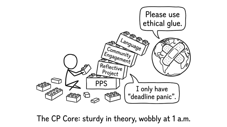 CP Core built with LEGO and deadline panic
