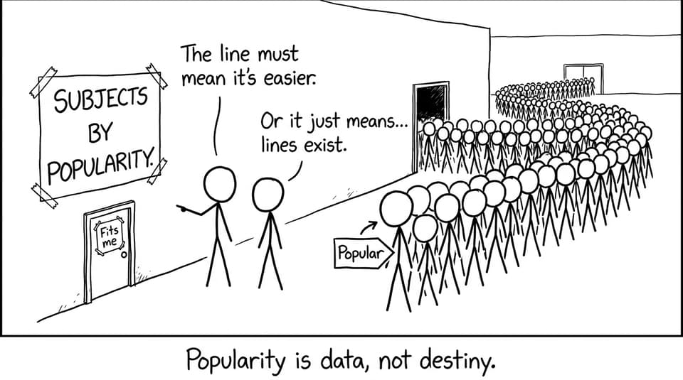Popularity is data, not destiny.
