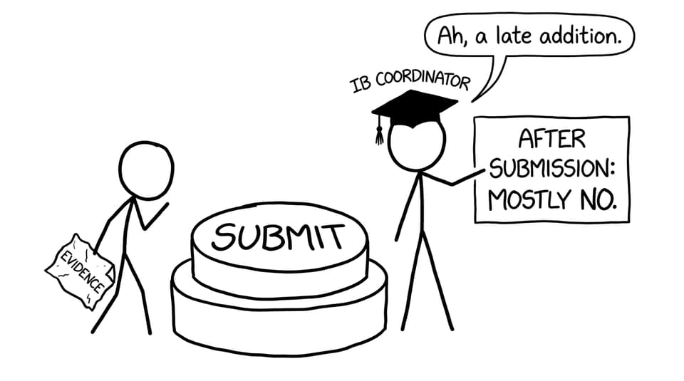The giant submit button moment