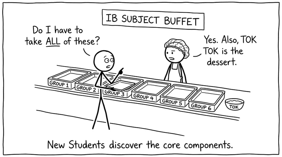 IB Subject Buffet comic