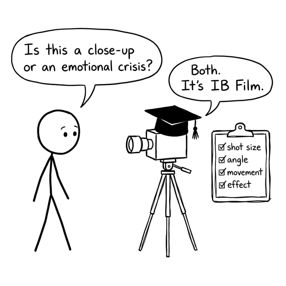 Camera graduation cap comic