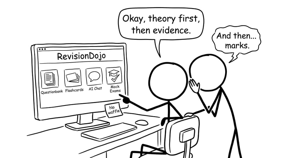 RevisionDojo study loop comic