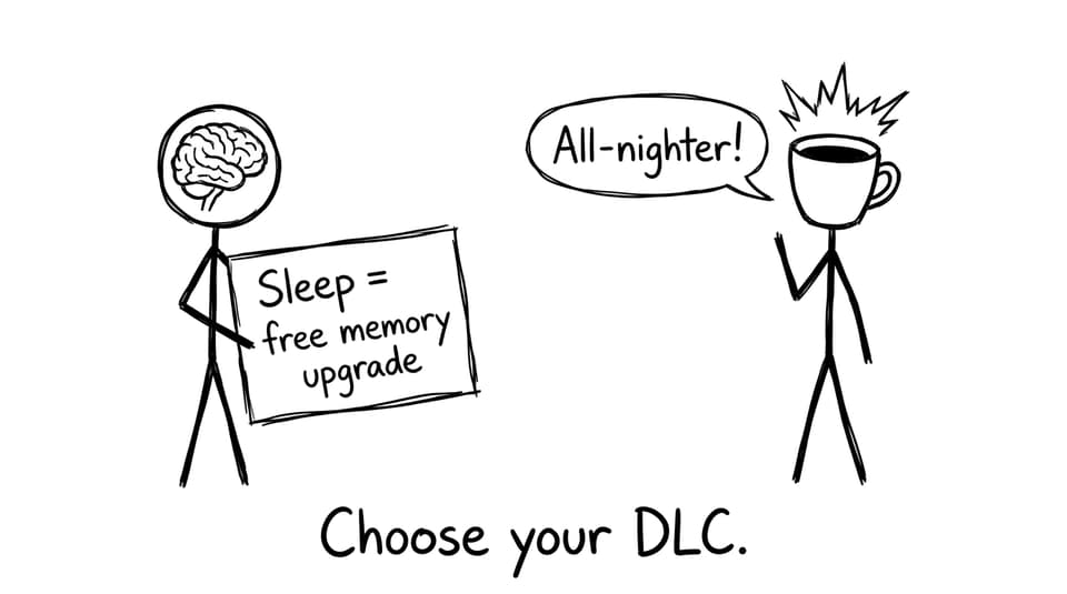 Sleep vs all-nighter debate