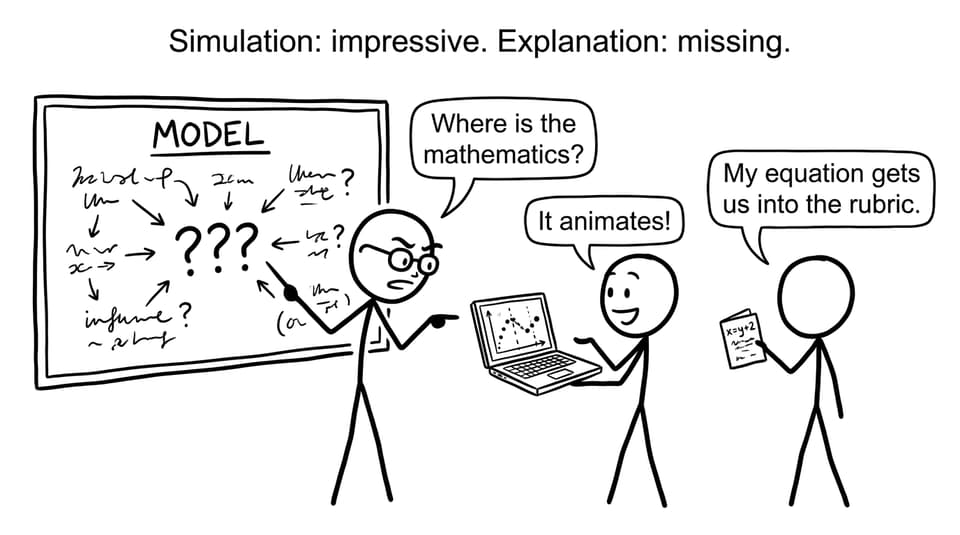Simulation: impressive. Explanation: missing.