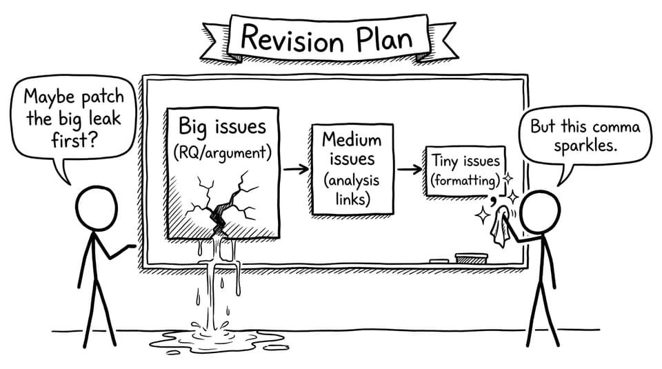 Revision priorities comic